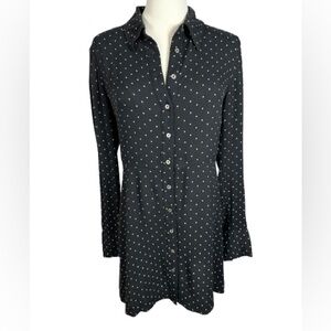 Free People Black and White Polka Dot Dress Size S
